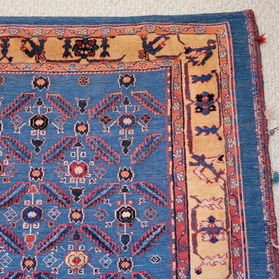 Handwoven Textured Wool Rug 4' x 5.5' (BR2-EL)