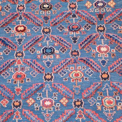 Handwoven Textured Wool Rug 4' x 5.5' (BR2-EL)