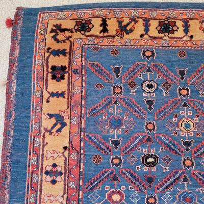 Handwoven Textured Wool Rug 4' x 5.5' (BR2-EL)