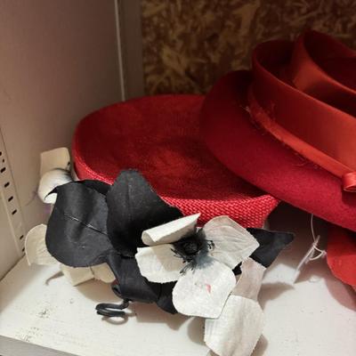 Sale Photo Thumbnail #319: Red hats
Hat box
Decor
Dress
Scarves

Hutch not included