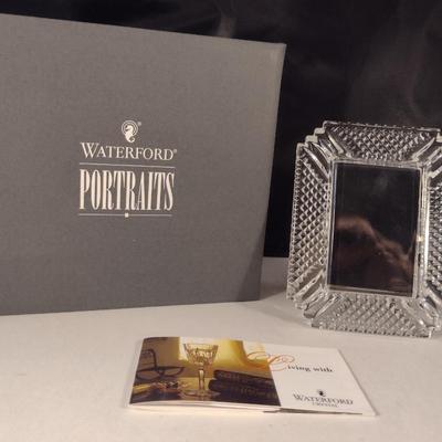 Waterford Irish Crystal Portraits Picture Frame- Holds 2" x 3" Picture