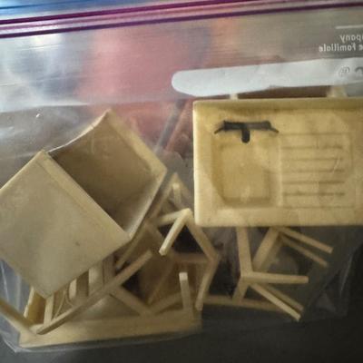 Sale Photo Thumbnail #380: Plastic & wooden doll house furniture

Shelf not included