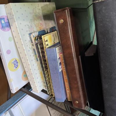 Sale Photo Thumbnail #388: Photo albums
Scrap books
Scrap book case

Shelf not included