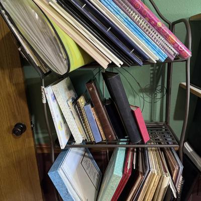 Sale Photo Thumbnail #385: Photo albums
Scrap books
Scrap book case

Shelf not included