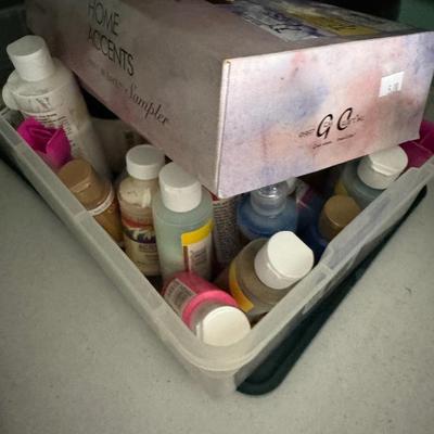 Sale Photo Thumbnail #407: Stickers
Stamps
Ribbon
Paint

Shelf & table not included