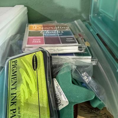 Sale Photo Thumbnail #401: Stickers
Stamps
Ribbon
Paint

Shelf & table not included