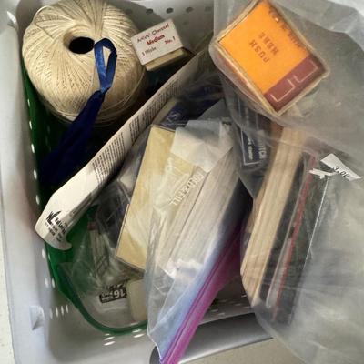 Sale Photo Thumbnail #406: Stickers
Stamps
Ribbon
Paint

Shelf & table not included