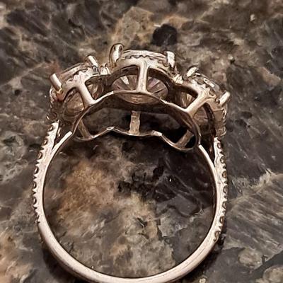 925 Sterling Silver Moissanite Ring