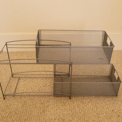 Mesh Wire Basket Office Storage Lot (BR2-EL)