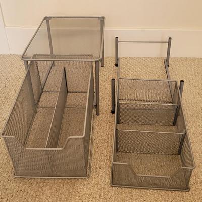 Mesh Wire Basket Office Storage Lot (BR2-EL)