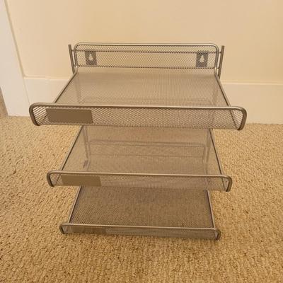 Mesh Wire Basket Office Storage Lot (BR2-EL)
