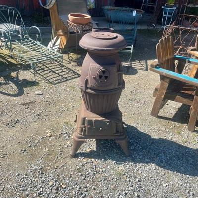 Vintage WWI/II U.S. Army Cannon Heater #15. Pot Belly Stove