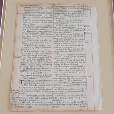 1661 A.D. King James Bible Leaf (BR2-EL)