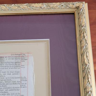 1661 A.D. King James Bible Leaf (BR2-EL)