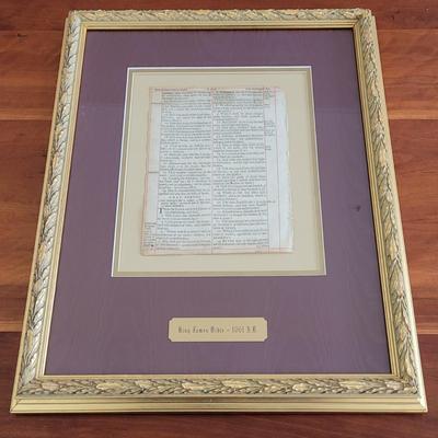 1661 A.D. King James Bible Leaf (BR2-EL)