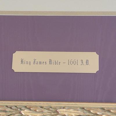 1661 A.D. King James Bible Leaf (BR2-EL)