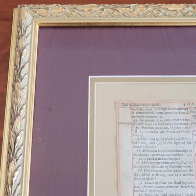 1661 A.D. King James Bible Leaf (BR2-EL)