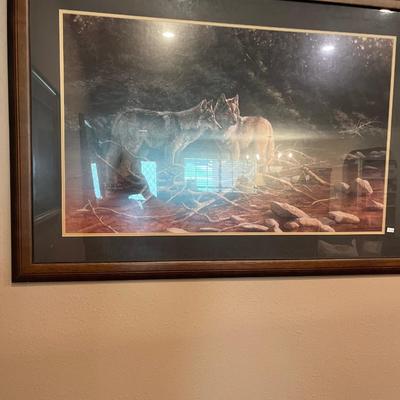 Sale Photo Thumbnail #481: Large Wolf Picture 42x25