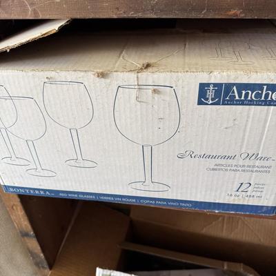 Sale Photo Thumbnail #504: Chocolate fountain 
2 boxes of wine glasses