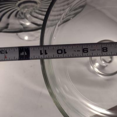 Cake Pedestal with Dome Lid- Approx 11" in Diameter