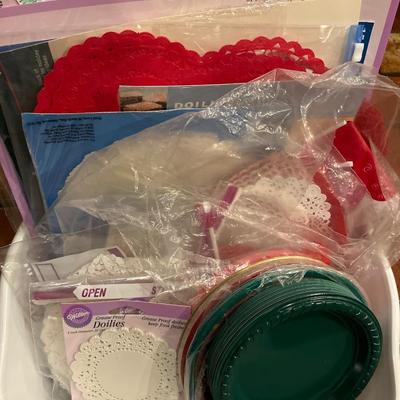 Sale Photo Thumbnail #509: Plates Napkins cups and more