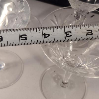 Seneca 'Stratford' Blown Glass Low Sherbet Glasses- Eight Pieces