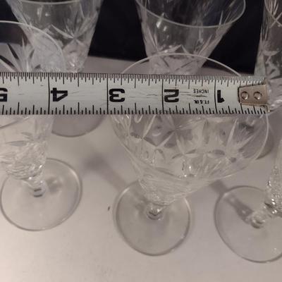 Seneca 'Stratford' Blown Glass Juice Glasses- Eight Pieces