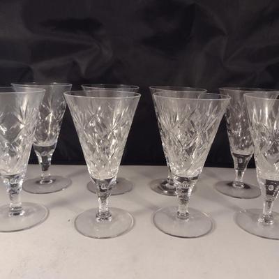 Seneca 'Stratford' Blown Glass Juice Glasses- Eight Pieces