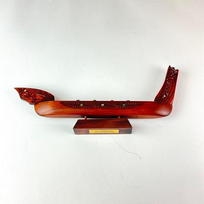 Sale Photo Thumbnail #1124: Crafted by Native Woodcraft In London Street Dannevirke, New Zealand
Measures: 12.5" long x 1.25" deep x 5.5" high