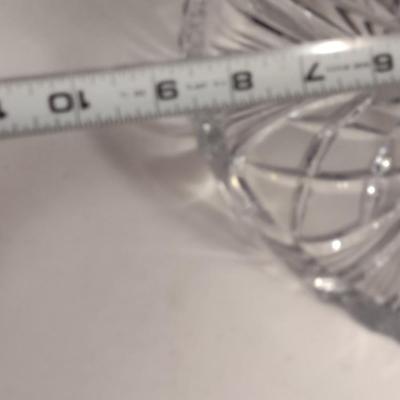 Gorham Crystal Compote Bowl and Relish Dish- Cherrywood Pattern