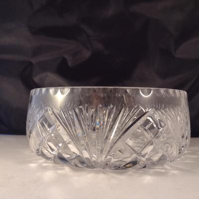 Gorham Crystal Salad Bowl- Cherrywood Pattern
