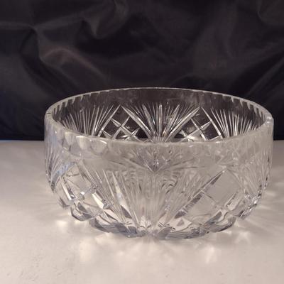 Gorham Crystal Salad Bowl- Cherrywood Pattern