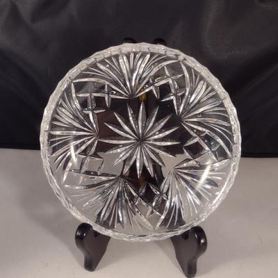 Gorham Crystal Small Salad/Dessert Bowls- Cherrywood Pattern- Approx 5 5/8" in Diameter- Eight Pieces