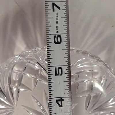 Gorham Crystal Small Salad/Dessert Bowls- Cherrywood Pattern- Approx 5 5/8" in Diameter- Eight Pieces