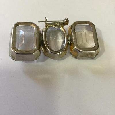 Vintage faux stone brooch