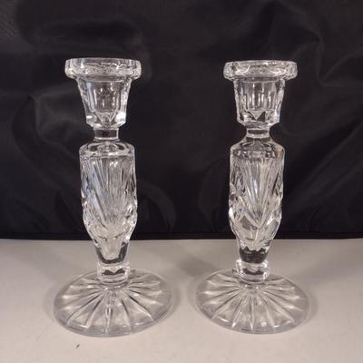 Pair of Gorham Candle Stick Holders- Cherrywood Pattern- Approx 7 1/2" Tall