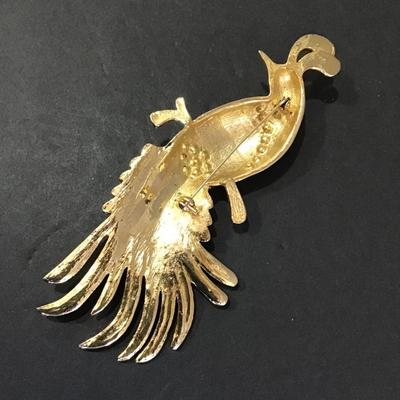 Vintage peacock Brooch