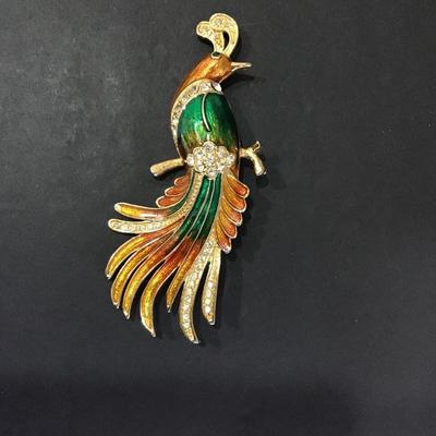 Vintage peacock Brooch