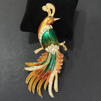 Vintage peacock Brooch