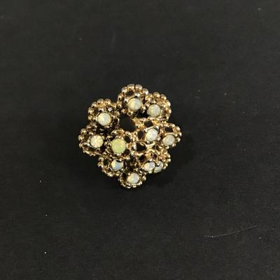 Vintage Gold Tone Statement ring