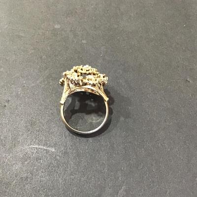 Vintage Gold Tone Statement ring