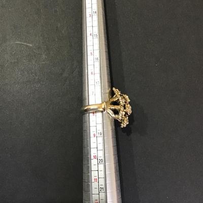 Vintage Gold Tone Statement ring