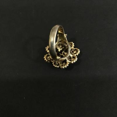 Vintage Gold Tone Statement ring