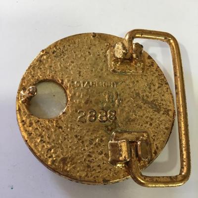 Starlight Vintage celestial, timekeeping, zodiac sign belt buckle