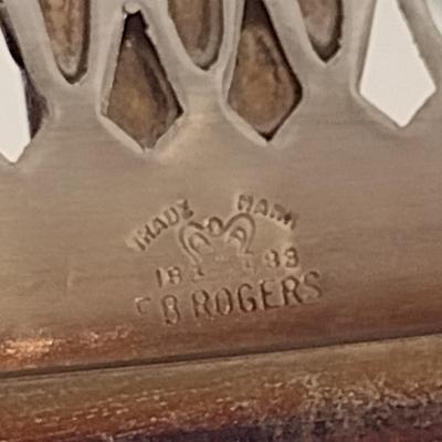B. Rogers Metal Casserole Holder and Lid with Pyrex Insert- Two Quart Size