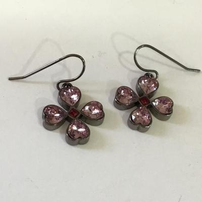 Givenchy crystal earrings Violet crystal