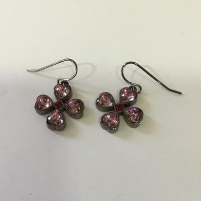 Givenchy crystal earrings Violet crystal