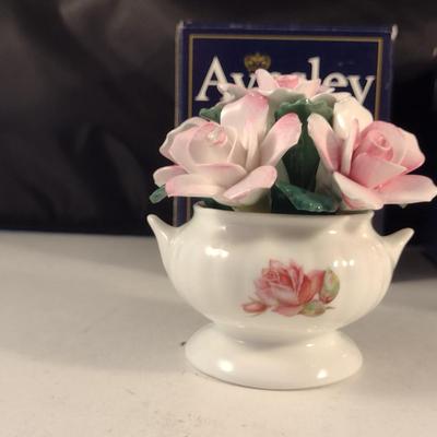 Pair of Aynsley Porcelain Floral Bouquets