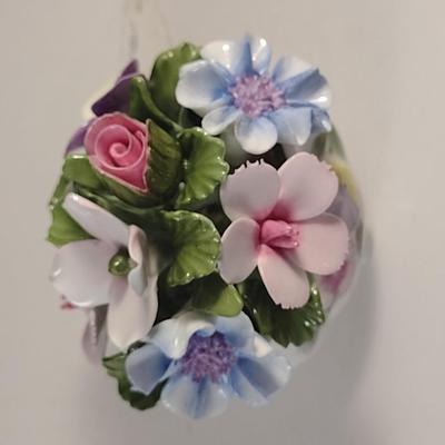 Pair of Aynsley Porcelain Floral Bouquets