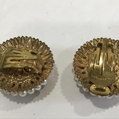 West Germany Sugar Bead Earrings
